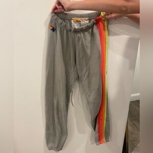aviator nation grey women’s sweatpants